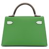 Hermès Kelly Sellier Mini II LIMITED EDITION TRICOLOR Vert Yucca / Etoupe / Vert Fizz Epsom GHW