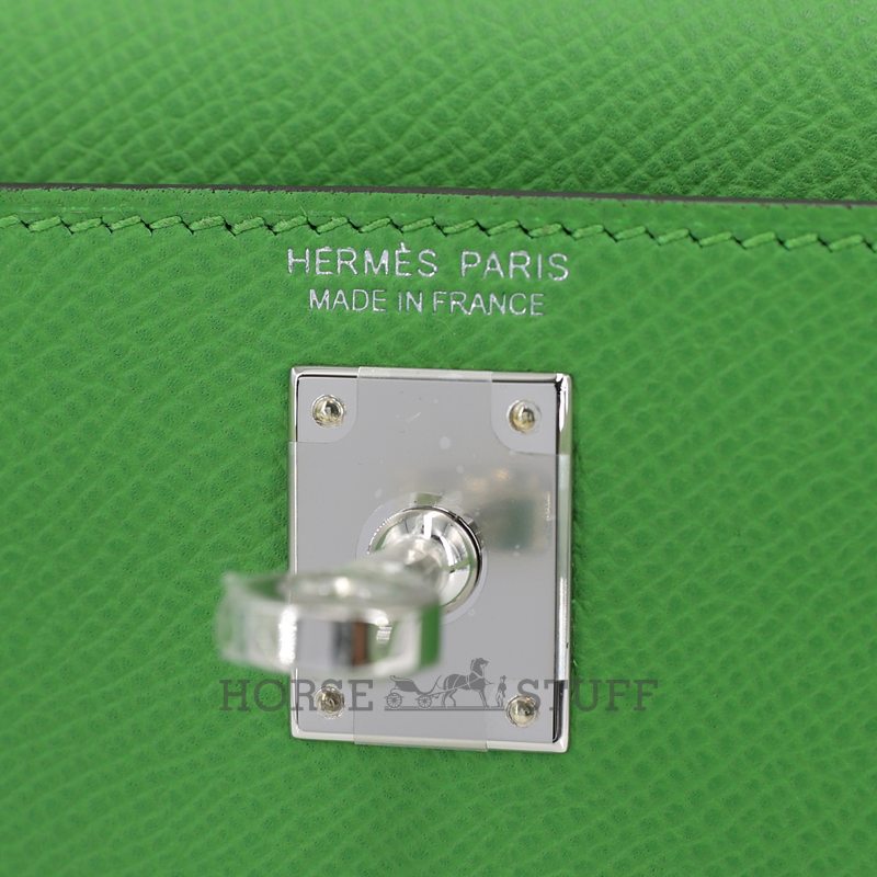 Hermès Kelly Sellier Mini II LIMITED EDITION TRICOLOR Vert Yucca / Etoupe / Vert Fizz Epsom GHW
