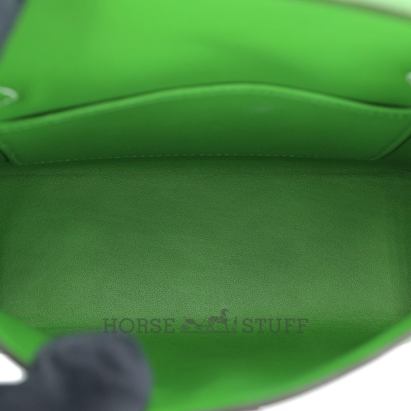 Hermès Kelly Sellier Mini II LIMITED EDITION TRICOLOR Vert Yucca / Etoupe / Vert Fizz Epsom GHW