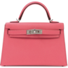 Hermès Kelly Sellier Mini II Rose Azalee Epsom PHW