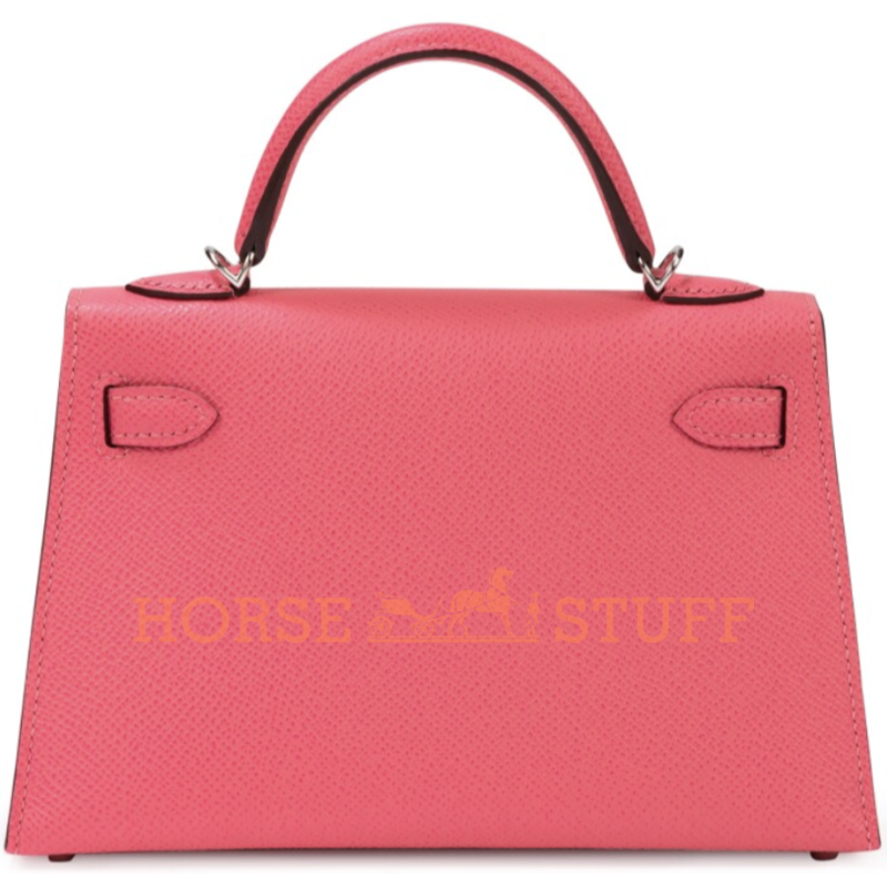 Hermès Kelly Sellier Mini II Rose Azalee Epsom PHW