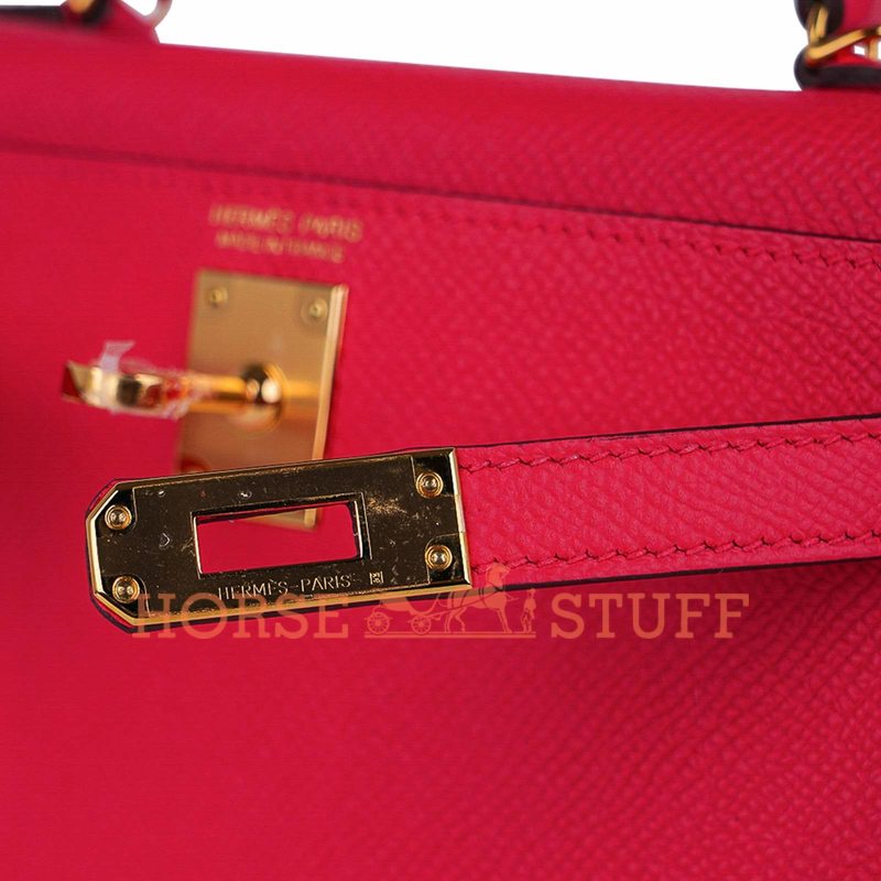 Hermès Kelly Sellier Mini II Rose Extreme Epsom GHW