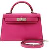 Hermès Kelly Sellier Mini II Rose Shocking Epsom PHW