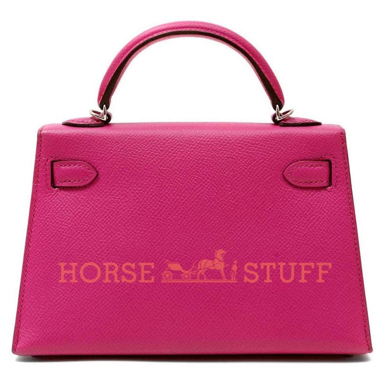 Hermès Kelly Sellier Mini II Rose Shocking Epsom PHW