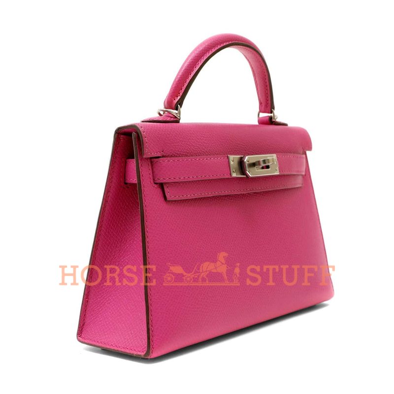 Hermès Kelly Sellier Mini II Rose Shocking Epsom PHW