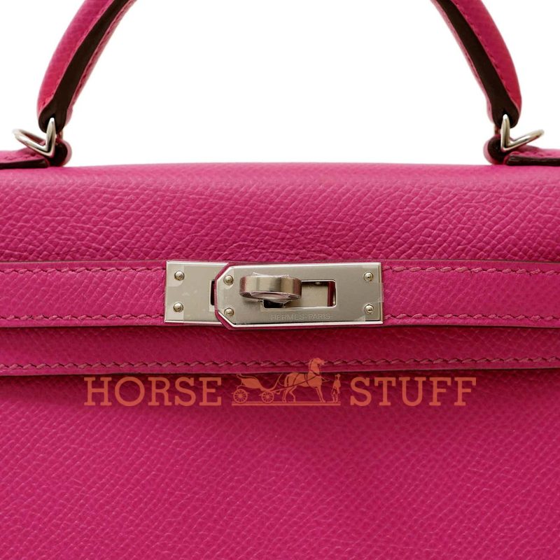 Hermès Kelly Sellier Mini II Rose Shocking Epsom PHW