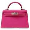 Hermès Kelly Sellier Mini II Rose Shocking Epsom PHW