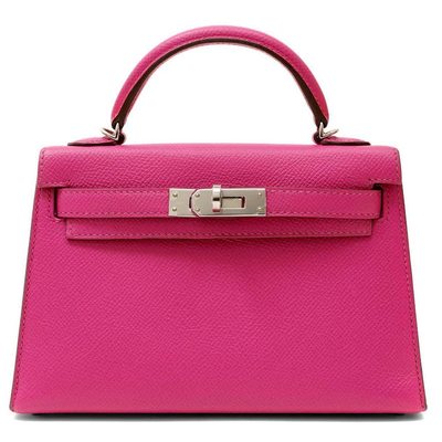 Hermès Kelly Sellier Mini II Rose Shocking Epsom PHW