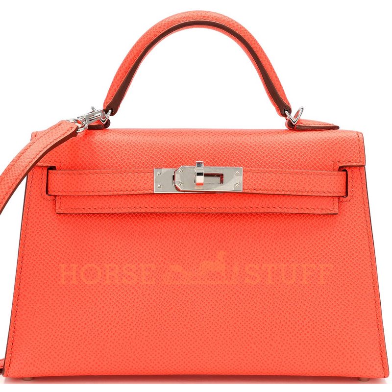 Hermès Kelly Sellier Mini II Rose Texas Epsom PHW