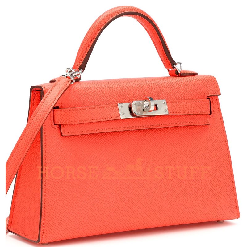 Hermès Kelly Sellier Mini II Rose Texas Epsom PHW