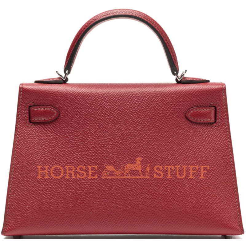 Hermès Kelly Sellier Mini II Rouge Grenat Epsom PHW