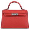 Hermès Kelly Sellier Mini II Rouge Tomate Epsom PHW