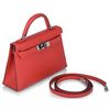 Hermès Kelly Sellier Mini II Rouge Tomate Epsom PHW