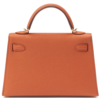 Hermès Kelly Sellier Mini II Terre Battue Epsom GHW