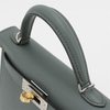 Hermès Kelly Sellier Mini II Vert Amande Epsom Electrum