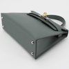 Hermès Kelly Sellier Mini II Vert Amande Epsom Electrum