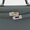 Hermès Kelly Sellier Mini II Vert Amande Epsom Electrum