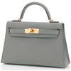 Hermès Kelly Sellier Mini II Vert Amande Epsom GHW
