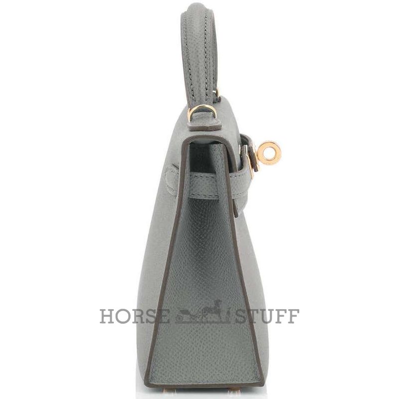 Hermès Kelly Sellier Mini II Vert Amande Epsom GHW