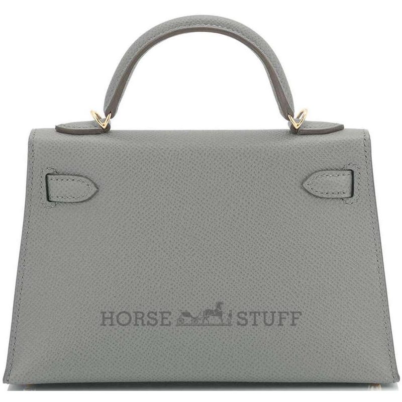 Hermès Kelly Sellier Mini II Vert Amande Epsom GHW