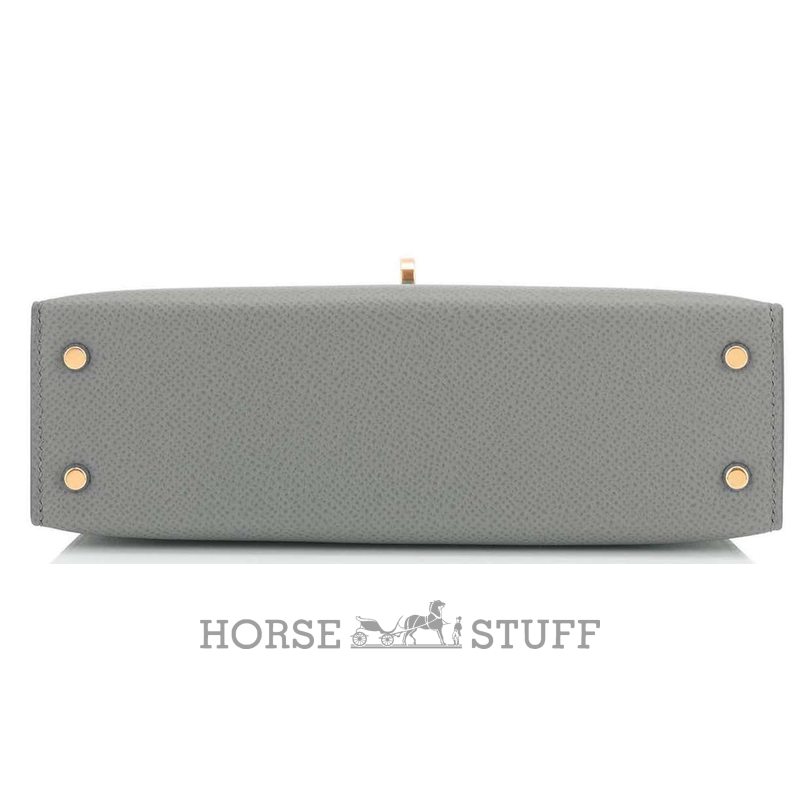 Hermès Kelly Sellier Mini II Vert Amande Epsom GHW