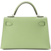 Hermès Kelly Sellier Mini II Vert Criquet Epsom PHW