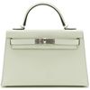 Hermès Kelly Sellier Mini II Vert Fizz Epsom PHW