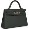 Hermès Kelly Sellier Mini II Vert Mangrove Epsom Electrum