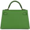 Hermès Kelly Sellier Mini II Vert Yucca Epsom GHW