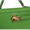 Hermès Kelly Sellier Mini II Vert Yucca Epsom GHW