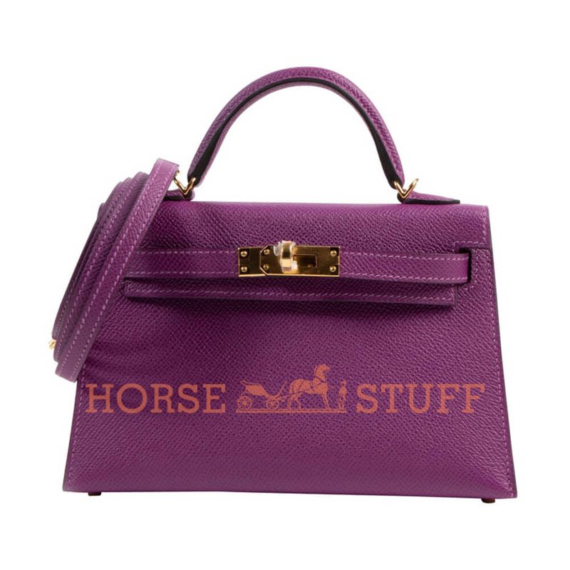 Hermès Kelly Sellier Mini II Anemone Epsom GHW