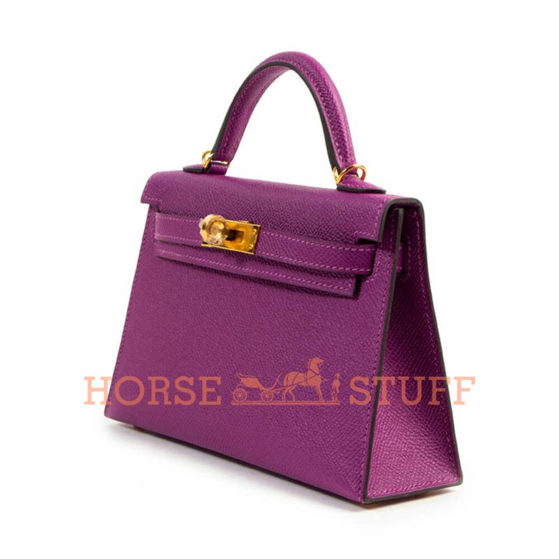 Hermès Kelly Sellier Mini II Anemone Epsom GHW