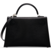 Hermès Kelly Sellier Mini II Black Shiny Niloticus Lizard PHW