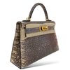 Hermès Kelly Sellier Mini II Ombre Shiny Salvator Varanus Lizard GHW