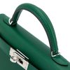 Hermès Kelly Sellier Mini II Vert Moyen Madame PHW