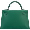 Hermès Kelly Sellier Mini II Vert Moyen Madame PHW