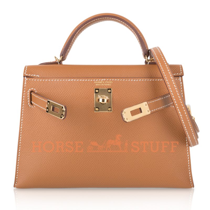 Hermès Kelly Sellier Mini II Gold Epsom GHW