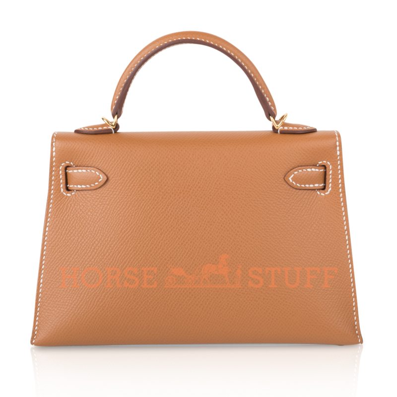 Hermès Kelly Sellier Mini II Gold Epsom GHW