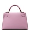 Hermès Kelly Sellier Mini II Mauve Sylvestre Epsom PHW