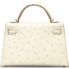 Hermès Kelly Sellier Mini II Beton Ostrich GHW