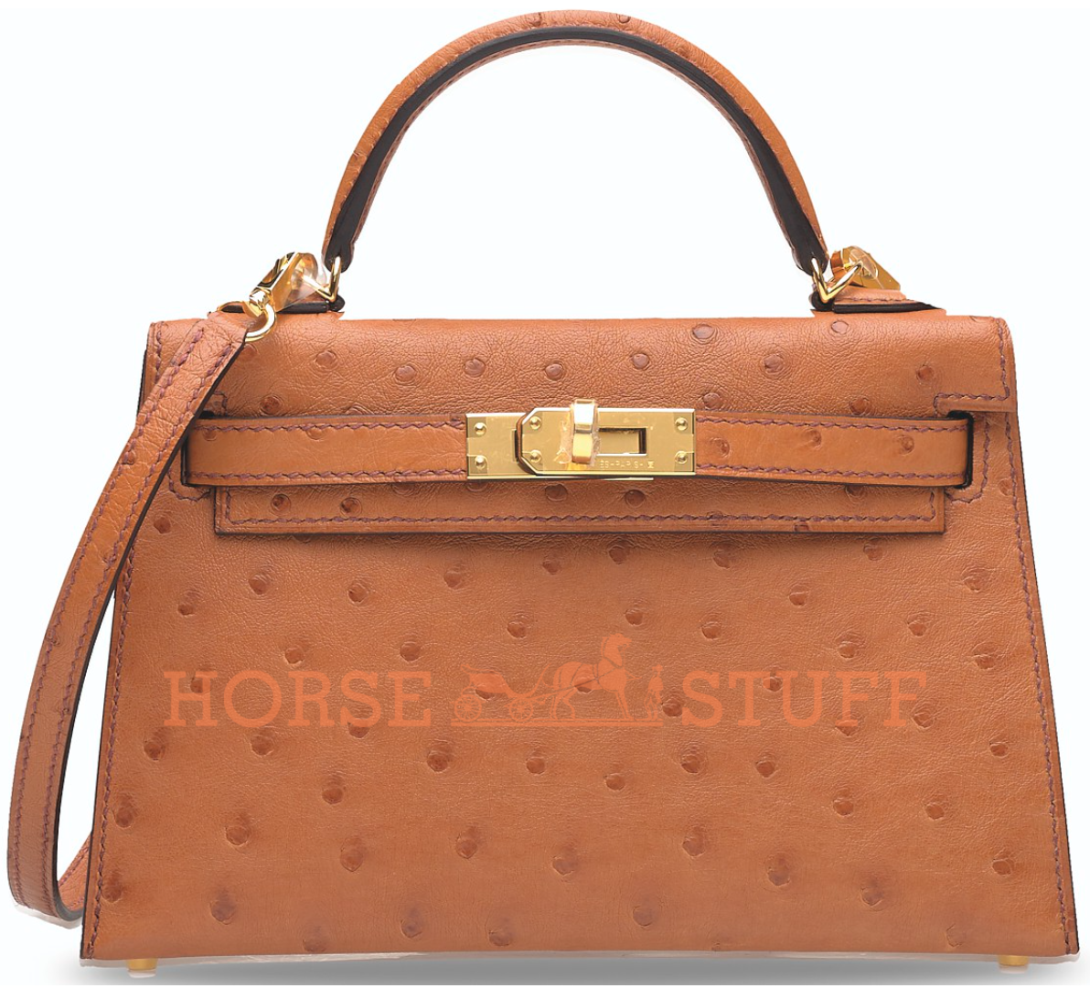 Hermès Ostrich Mini Kelly II Sellier 20 - Neutrals Mini Bags, Handbags -  HER506604