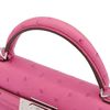 Hermès Kelly Sellier Mini II Fuchsia Ostrich PHW