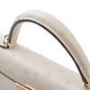 Hermès Kelly Sellier Mini II Nata Ostrich GHW