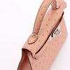 Hermès Kelly Sellier Mini II Terre Cuite Ostrich PHW