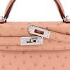 Hermès Kelly Sellier Mini II Terre Cuite Ostrich PHW