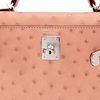 Hermès Kelly Sellier Mini II Terre Cuite Ostrich PHW