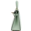 Hermès Kelly Sellier Mini II Vert d'Eau Matte Crocodile Porosus GHW