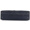 Hermès Kelly Sellier Mini II Special Order HSS Blue Indigo / Black Matte Crocodile Alligator PHW