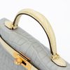 Hermès Kelly Sellier Mini II Special Order HSS Gris Perle / Vanilla Matte Crocodile Alligator GHW
