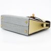 Hermès Kelly Sellier Mini II Special Order HSS Gris Perle / Vanilla Matte Crocodile Alligator GHW